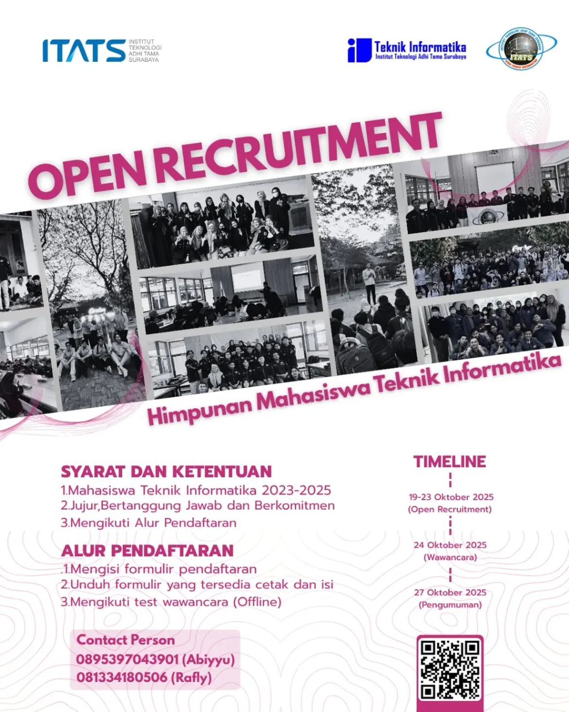 Open Recruitment HMIF ITATS 2025 Telah Dibuka!